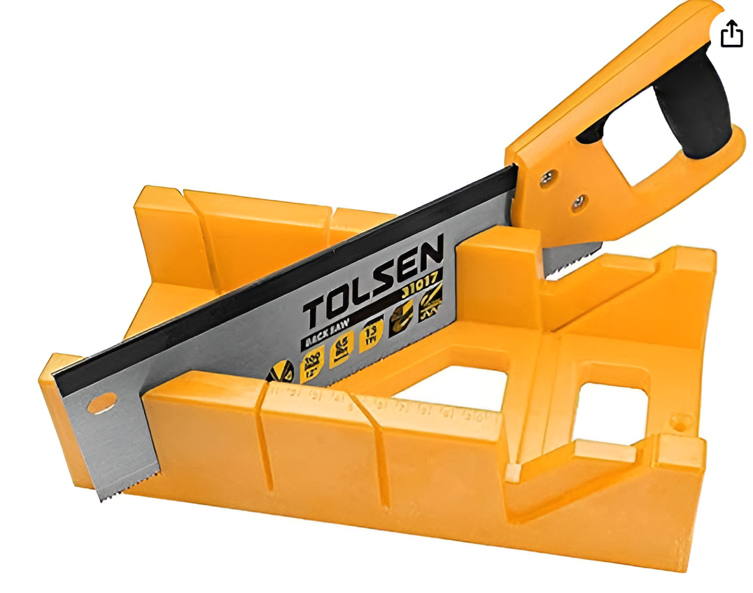 Tolsen Mitre box with back saw set