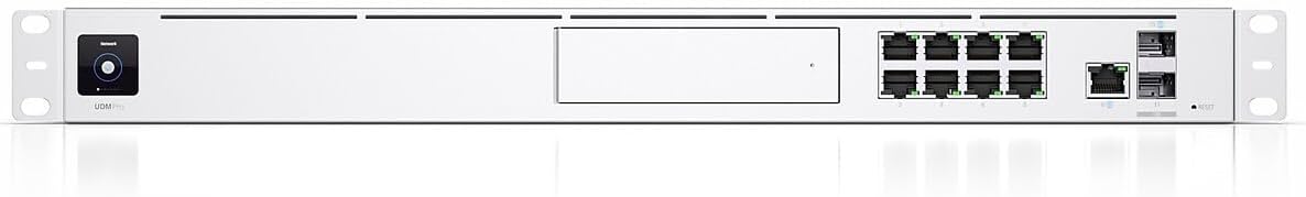 UBIQUITI UDM-PRO UNIFI DREAM MACHINE 8-PORT SWITCH, 1U RACKMOUNT MULTI-APPLICATION SYSTEM WITH 3,5" HDD EXPANSION, DUAL WAN (10G SFP+ AND 1G RJ45)