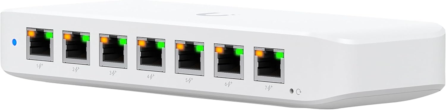 UBIQUITI USW-ULTRA UNIFI 8 PORT GBE POE+ SWITCH, POE ++ INPUT