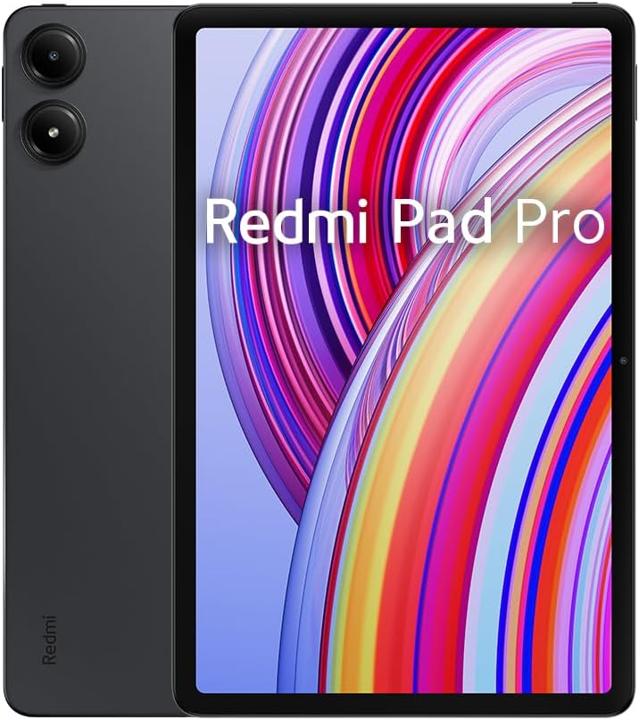 Xiaomi Redmi Pad Pro 8+256GB Graphite Gray with ring holder,Snapdragon® 7s Gen, HyperOS,12.1" 120Hz 2.5K eye care display,10000mAh (typ) large battery, 33W fast charging(UK Version+2year warranty)