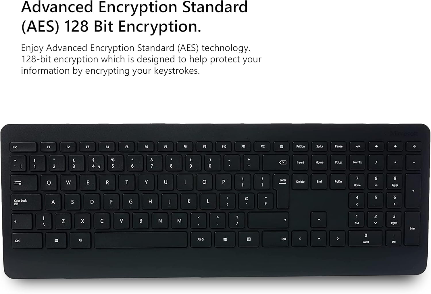 Microsoft Wireless Keyboard & Mouse, Desktop 900 Keyboard with USB for Windows or Mac Computers, Black