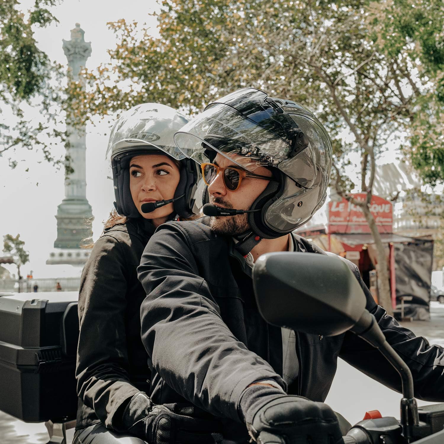 SENA Bluetooth handsfree headset 3S PLUS for skÃºtry for otevÃ­racÃ­ helmets (range 0,4 km)