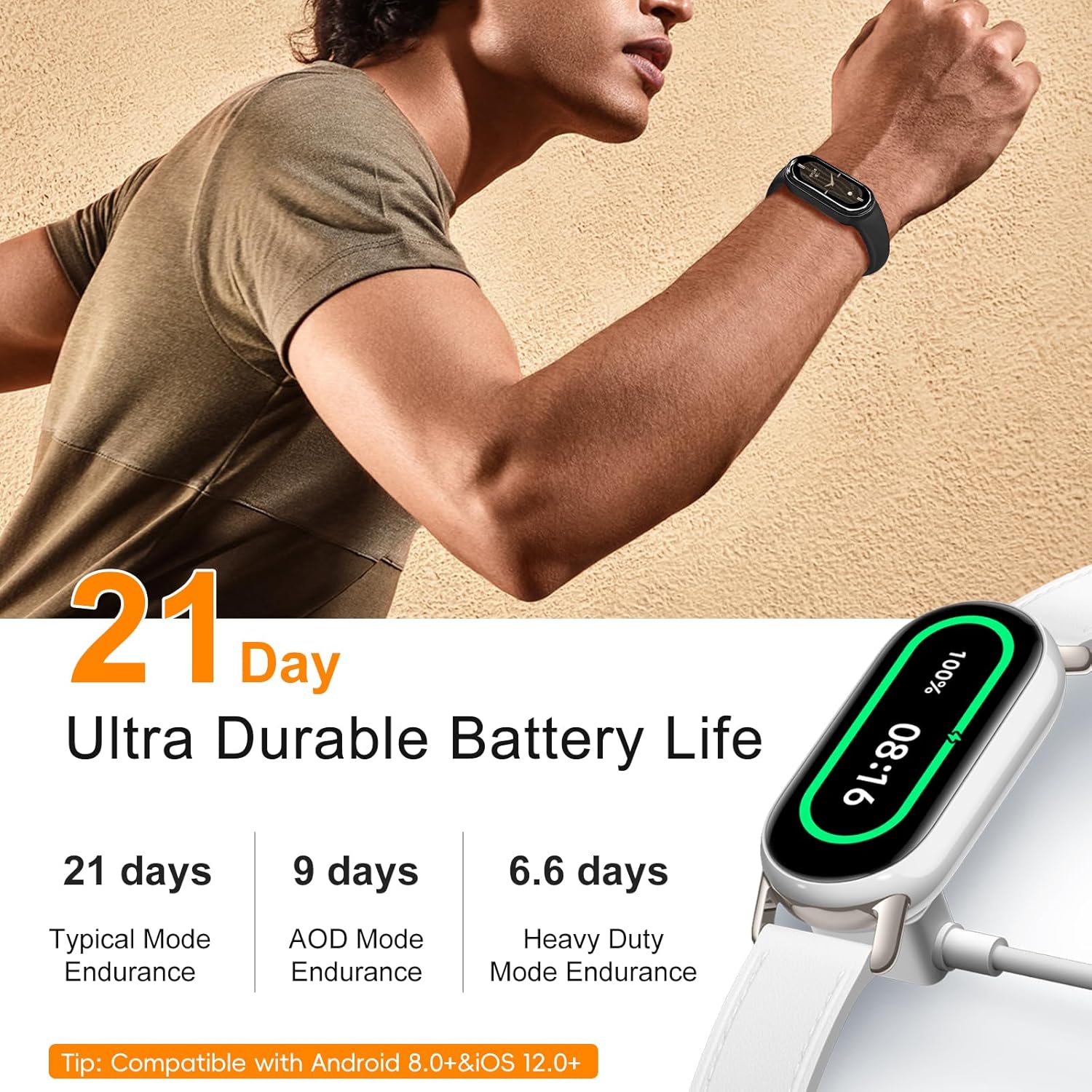 Xiaomi Smart Band 9 Fitness Tracker, AMOLED Display with 1200 Nits, Sp02 Tracking, Sleep and Heart Rate Monitor, Notifications, 5ATM Waterproof, Mi Fit App, Midnight Black