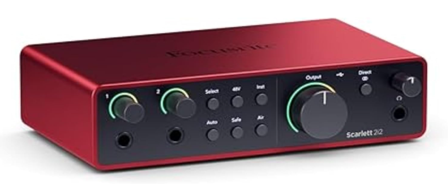 Focusrite Scarlett 2i2 4th Gen USB Audio Interface