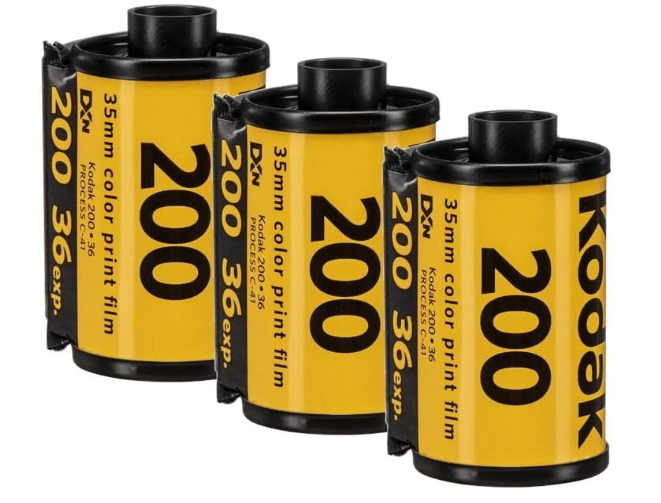 3 x Kodak Gold 200 ISO 36 Exposures, 35-mm Reel Photo Films Colour.