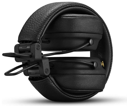 Marshall Major IV On Ear Bluetooth Headphones, Wireless Earphones, Foldable, 80+ Hours Wireless playtime- Black