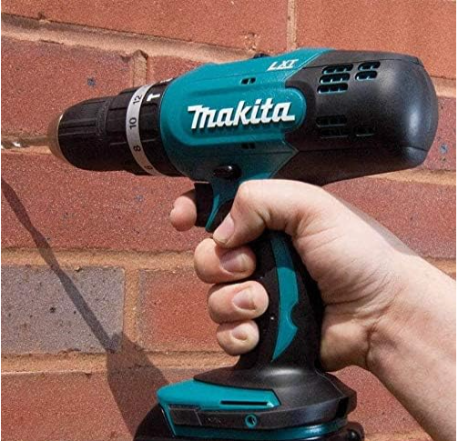 Makita DHP453 Solo Cordless Hammer Drill 18 V, Black, Blue