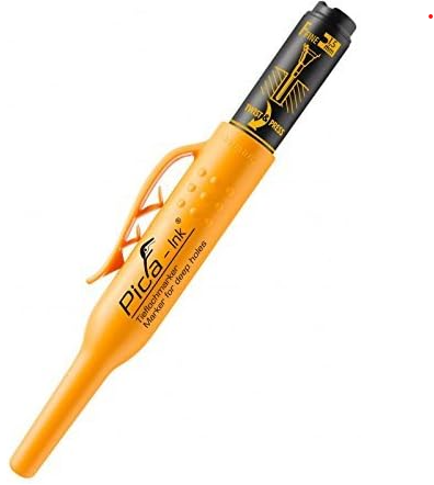 Pica INK Black Permanent Marker Pen for Deep Holes Fine Tip 150-46