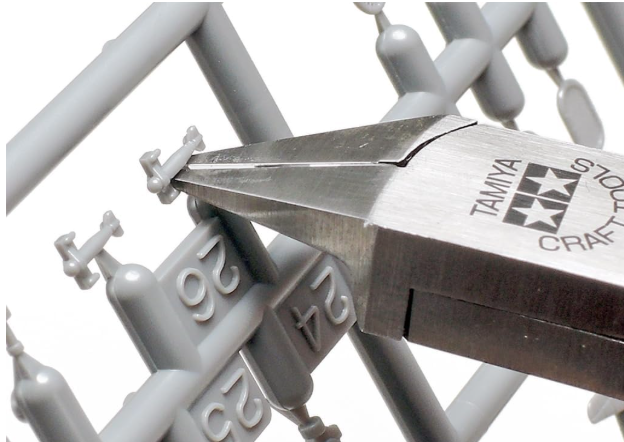 Tamiya Sharp Pointed Side Cutter For Plastic - Slim Jaw - 74123