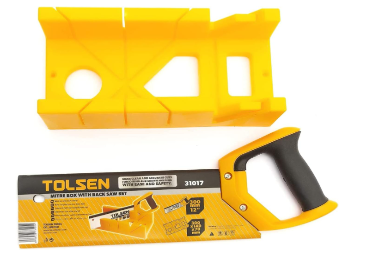 Tolsen Mitre Box & Fine Tenon Saw 300mm 12"