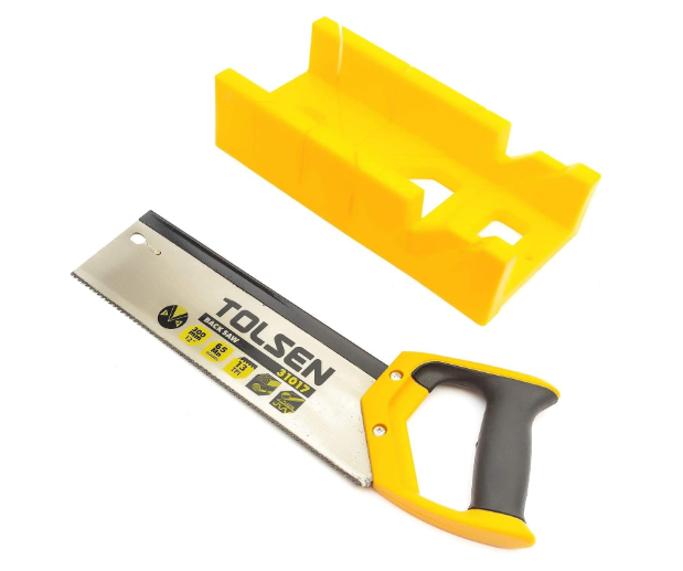 Tolsen Mitre Box & Fine Tenon Saw 300mm 12"