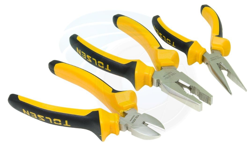 Tolsen 3pce Plier Set Heavy Duty