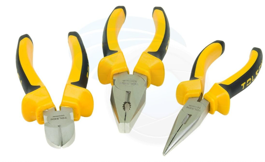 Tolsen 3pce Plier Set Heavy Duty