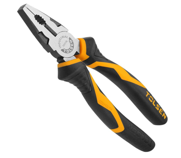 Tolsen Pliers Set 3-Piece Set - Professional Heavy Duty Pliers Set with 160mm Long-Nose Pliers, 160mm Diagonal Cutting Pliers and 180mm Combination Pliers