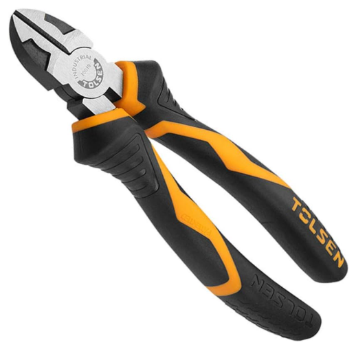Tolsen Pliers Set 3-Piece Set - Professional Heavy Duty Pliers Set with 160mm Long-Nose Pliers, 160mm Diagonal Cutting Pliers and 180mm Combination Pliers