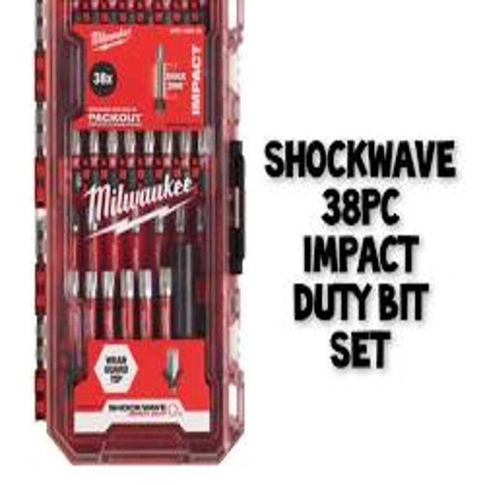 Milwaukee 4932492009 Shockwave Bit Set 38-teilig Neue Box, Variety Pack